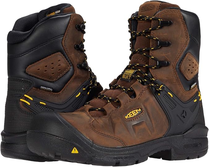 KEEN Utility Men's Dover 20cm Leather Waterproof Composite Toe Work Boots