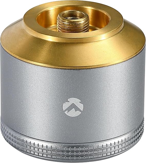 CAMPINGMOON Empty Refillable Gas Canister 15g EN417 Lindal Valve TC-15 | Pocket 15g Refillable EN417 Gas Canister for Compact Camp Lanterns