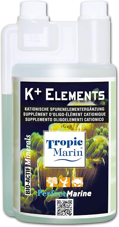 Tropic Marin K+ Elements, 1.000 ml - Trace Element Solution for Coral Growth & Coloration - Marine Aquarium Use - 1.09 kg