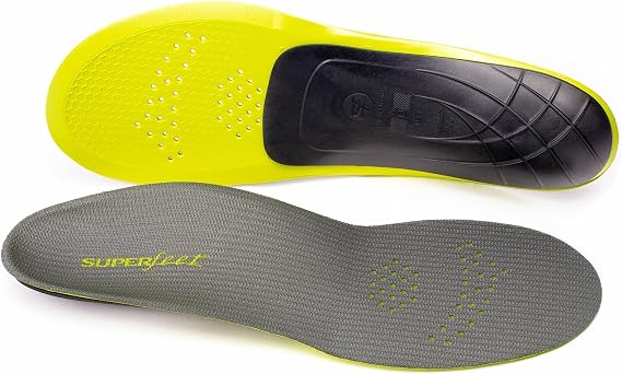 Superfeet Run Support Low Arch Insoles, 5.57 M / 6.58 W