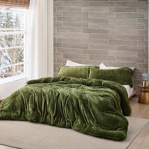 Me Sooo Comfy - Coma Inducer Oversized Queen Comforter Set - Pesto