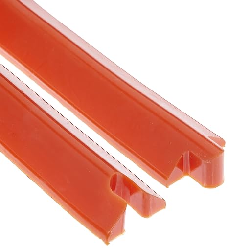 UltraTech 2052 Polyurethane Low Profile Ultra-Spill Berm, 10' Length x 2-1/4" Width x 1-3/8" Height, Red