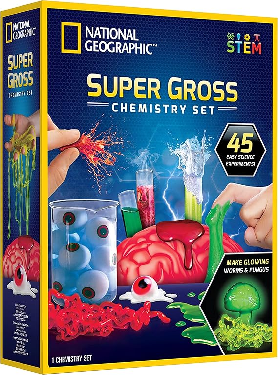 National Geographic Gross Science Kit with 45 Experiments for Kids 8-12