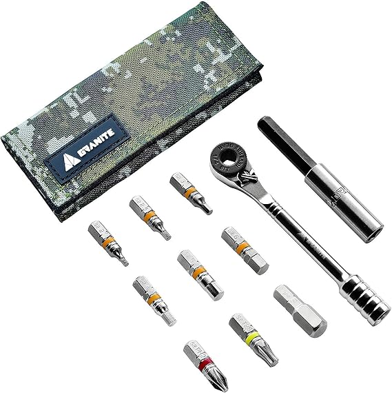 Granite Rocknroll Ratchet Bike Tool Kit (Green Camo)