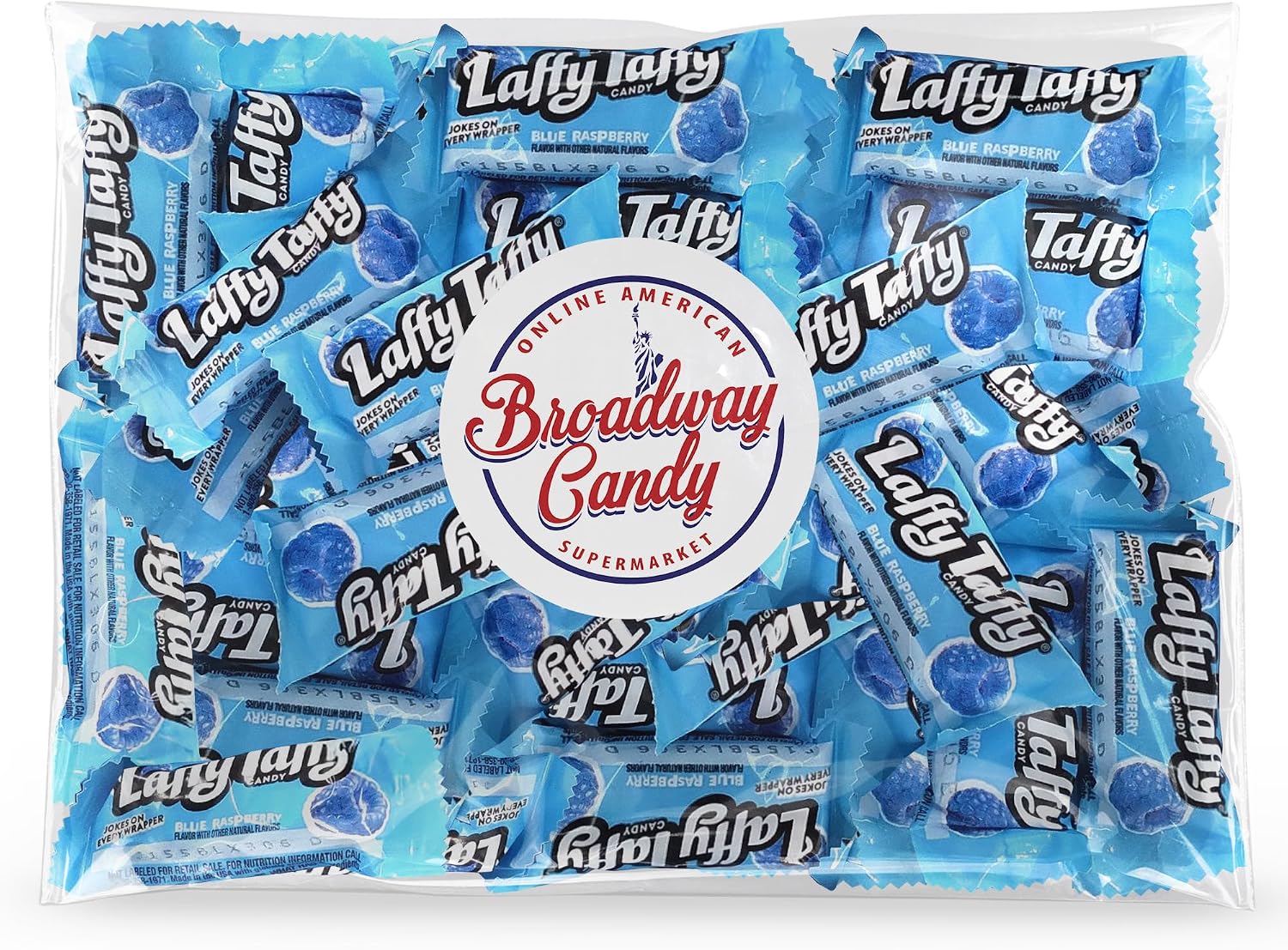 Laffy Taffy Wild Blue Raspberry, 1kg Bag – Deliciously Tangy Chewy Candy