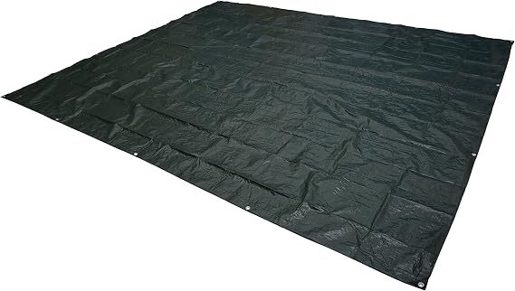 Amazon Basics Waterproof Multipurpose Camping Tarp, Tear Resistant with Reinforced Edges, Protective Cover, 7.5 Feet x 9.5 Feet, Dark Green