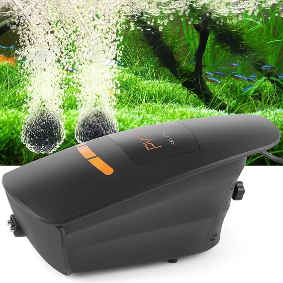 400GPH Aquarium Air Pump, Large Air Volume Aquarium Air Compressor, Silent Fish Tank Oxygen Pump for Hydroponic Systems, Ponds, Aquaculture
