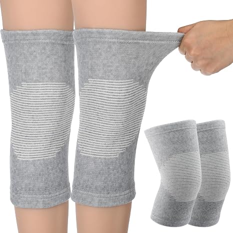 Sibba Bamboo Knee Sleeve Compression Knee Brace Elastic Support Leg Wraps