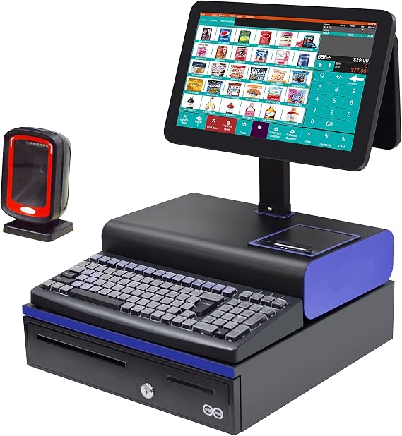 Retail Point of Sale Cash Register POS System 15.6" Touch Screen with Cash Drawer and Printer SET03