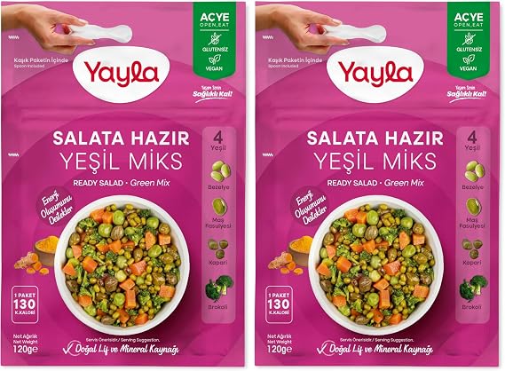 Yayla Salata Hazır Yeşil Mix 120 gram 2li paket