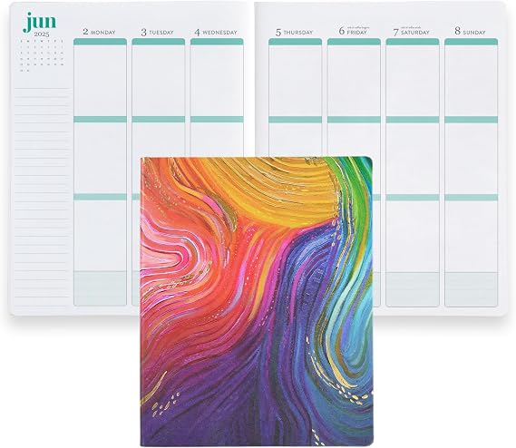 Erin Condren 2025 Softbound Life Planner (Jan - Dec 2025), 8 x 10 12-Month Weekly & Monthly Planner Journal, Vertical Layout, Soft Cover, Layflat Binding, Evolve Cover & Interior Design