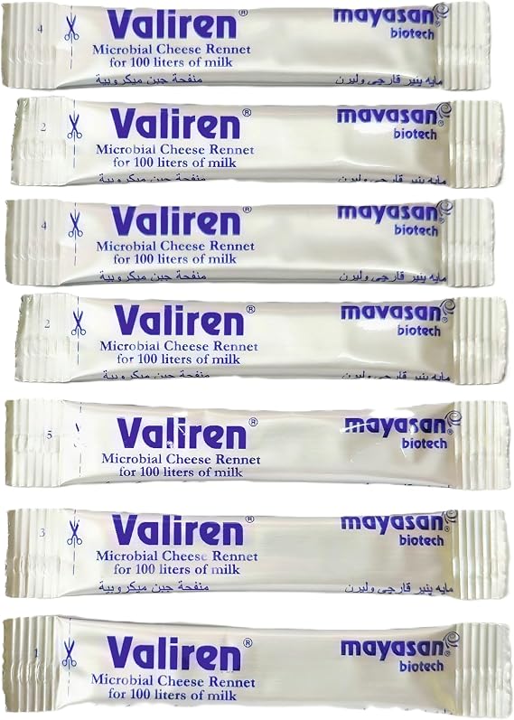 7 x Rennet Coagulant Sticks - 1 Stick for 100 litres Milk - Cheese Making Coagulant