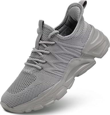 Womens Walking Shoes Lightweight Breathable Mesh Upper Casual Jogging Shoes Ladies Tennis Shoes Workout Footwear Non-Slip Gym Sneakers for Women