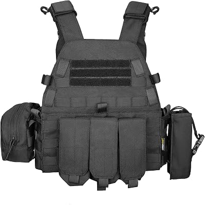 1000D Waterproof Tactical Molle Vest, Modular Weighted Vest for Endurance Training
