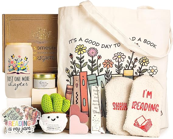 Book Lovers Gifts for Women, Gifts for Book Lovers Women, Bookish Gifts | Gifts for Readers, Reading Accessories Gift for Reading Club Present for Christmas Birthday White Elephant Secret Santa