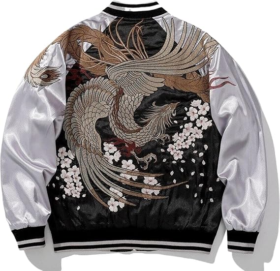 USTZFTBCL Japanese Style Harajuku Baseball Jacket With Embroidery Hip Hop Bomber Coat Outerwear Patchwork Spring Autumn