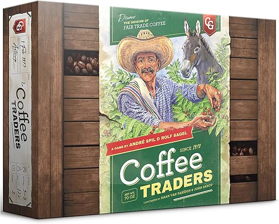 Capstone Games Coffee Traders Board Game for 3-5 Players, Economic Strategy