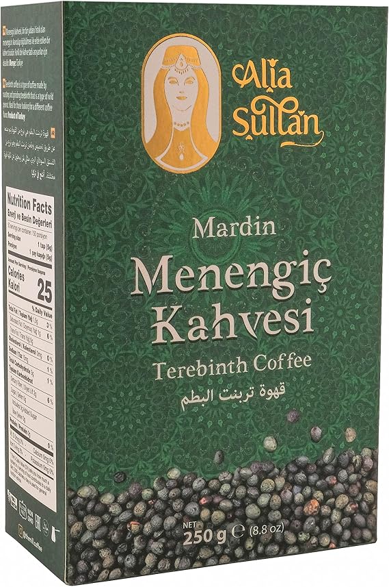 Alia Sultan Mardin Menengiç Kahvesi 250 g Paket - Otantik ve Geleneksel Zengin Lezzet - Yabani Antep Fıstığı İçerikli - Sakızımsı Tat - Mükemmel Aroma