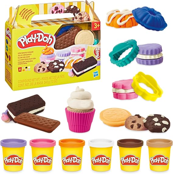 Play-Doh Little Bakery Playset, Play Mutfak Oyuncakları, Tatlı İkram Seti, Çocuklar için Sanat ve El Sanatları 3+ Yaş