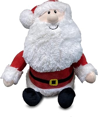 Gitzy 12.5 Squishy Santa Plush Toy Gift - Perfect Christmas or Home Decor for Any Room or Under Your Tree