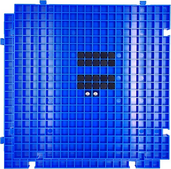 Stained Glass Cutting Mat,12" x 12" Solid Bottom Grid Mat Glass Cutting Tools, Blue, 2 Pack