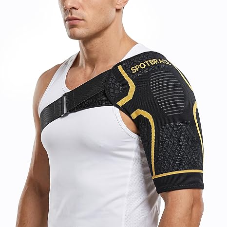 SPOTBRACE Shoulder Compression Sleeve Adjustable Shoulder Support Brace XXL