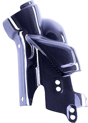 Bestem Carbon Fiber Rear Rearset Exhaust Heat Shield Guard Fairing Cover for 2009-2014 Yamaha R1