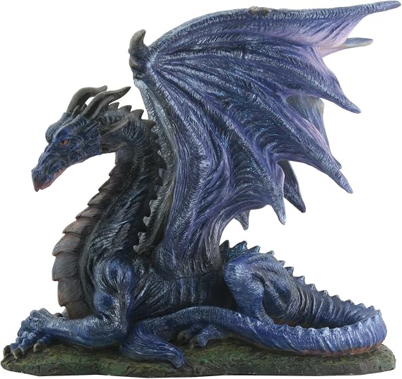Midnight Dragon Figurine Display