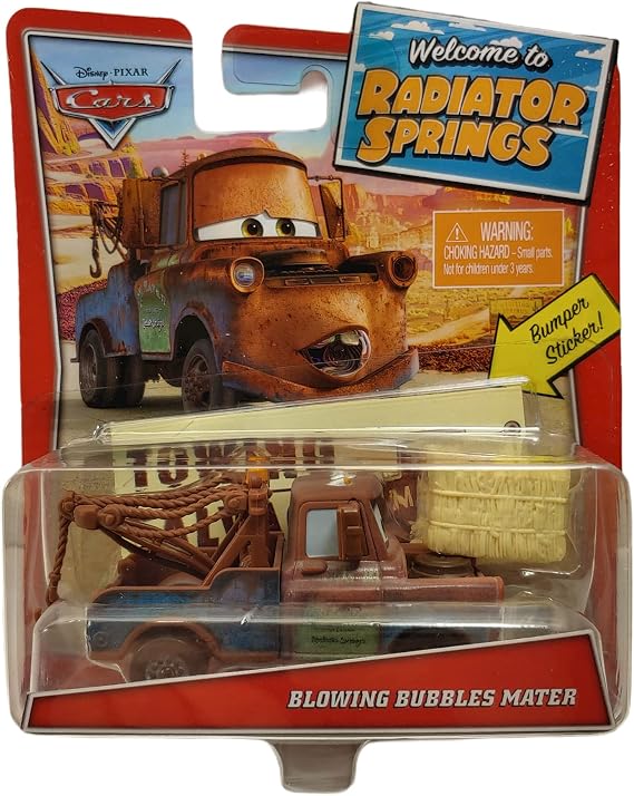 Pixar Disney Cars 1:55 Scale Blowing Bubbles Mater, Welcome to Radiator Springs