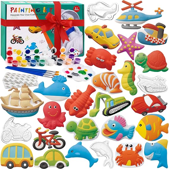 KODATEK Arts and Crafts for Kids 4-6, 80 Piece Kids Paint Kit Art Set