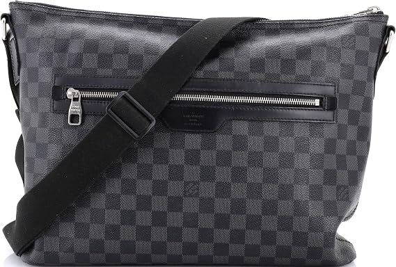 Pre-Loved Mick Messenger Bag Damier Graphite GM, Black