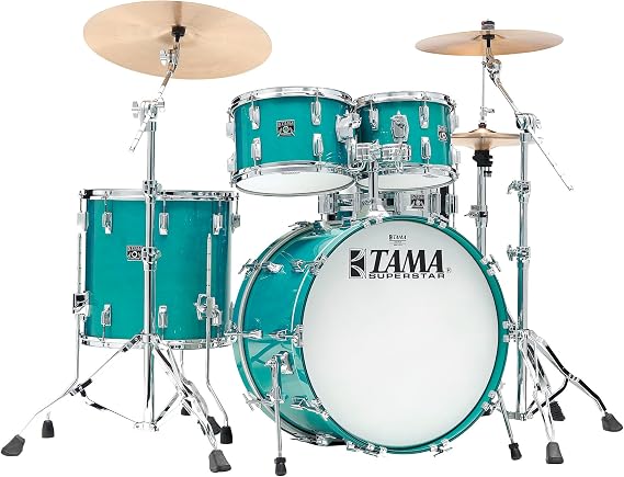 Tama 50th Limited Superstar Reissue 4-piece Shell Pack - Aqua Marine