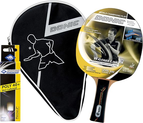 Donic Schildkrot Unisex's Waldner 500 Set-Black n.a