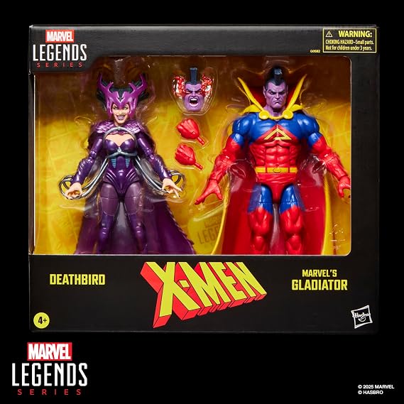 Marvel Legends Series X-Men Deathbird & Marvels Gladiator Two-Pack, 2 Comics-Inspired Collectible 6-Inch Scale Action Figures
