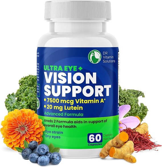 AREDS 2 Eye Vitamins - Lutein and Zeaxanthin for Macular Health, Bilberry