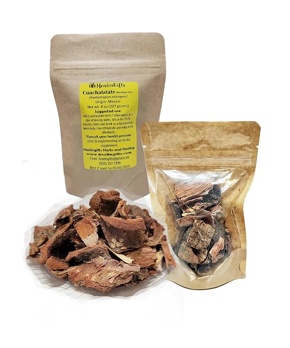 HealinGifts Cuachalalate dried bark whole 1 oz Brown Small