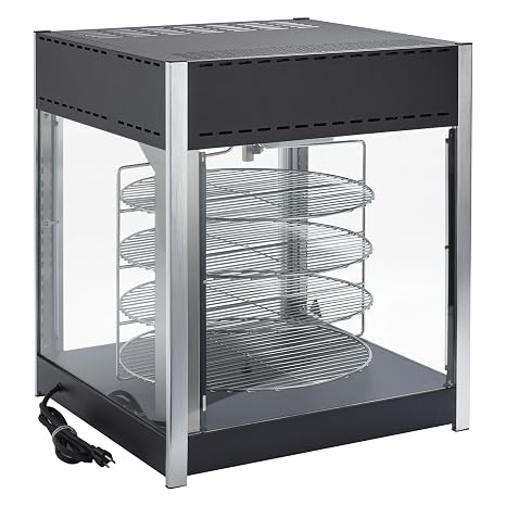 Winco 18" Black Commercial Pizza Warmer