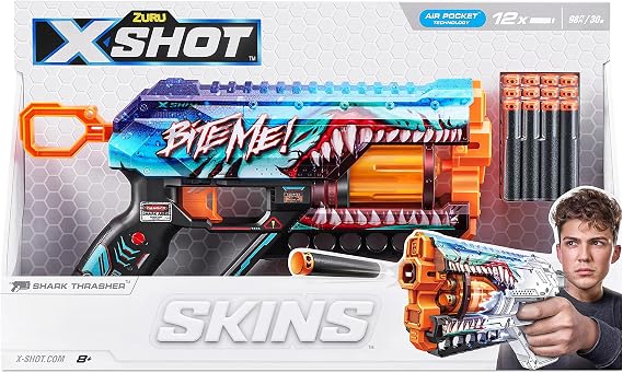 XSHOT Skins-Griefer (12 Darts) - 36561B Shark