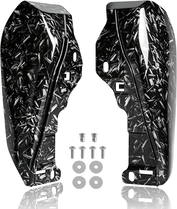 Mid-Frame Air Deflector Heat Carbon Fiber Pattern fit for Harley