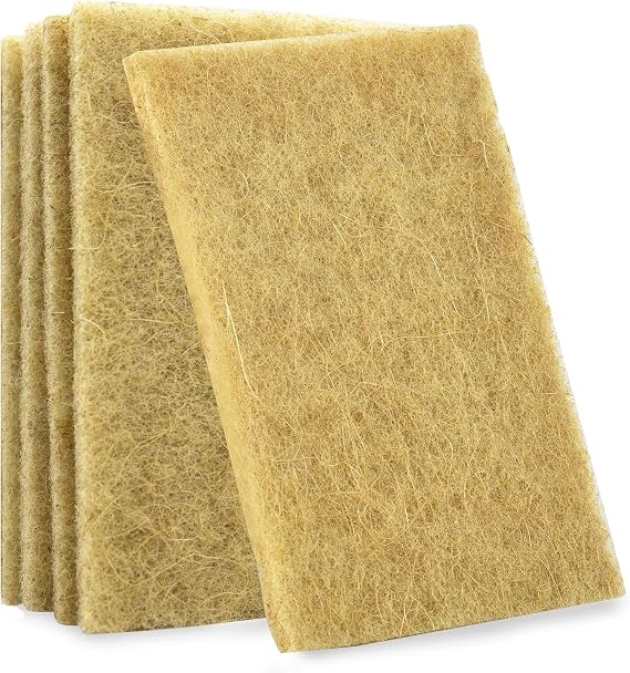 Biodegradable Scrubbing Pads for Dishes - Fiber Scrub Pads for Dishes - Non Scratch Scouring Pads for Pots and Pans-dishcloths-Dish Cloths That Don't Smell-Sponge Dish Scrub Brush