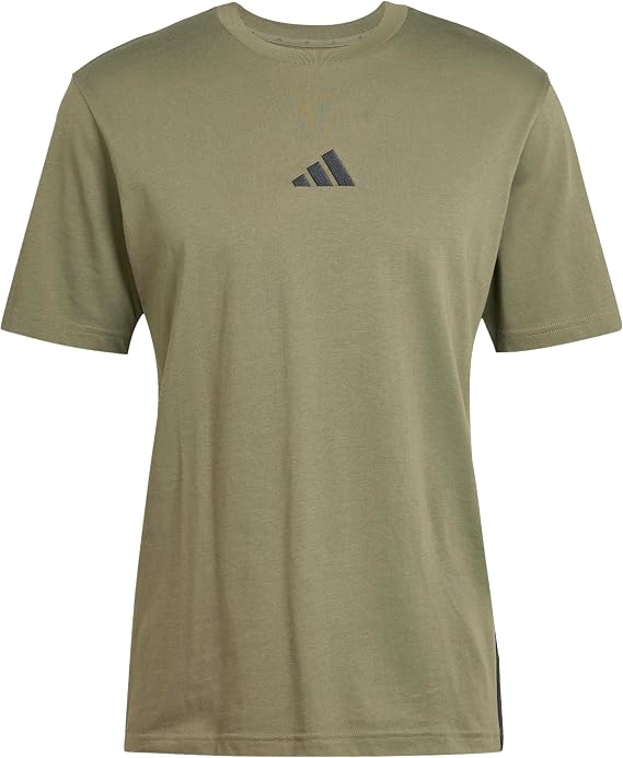 adidas Men's Essential Three Stripes Single Jersey TEE