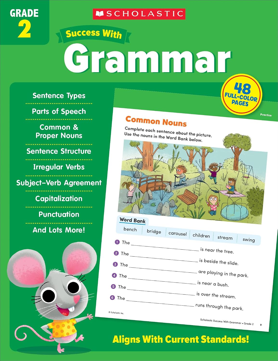 Scholastic Success with Grammar Grade 2 Workbook Paperback – February 1, 2022