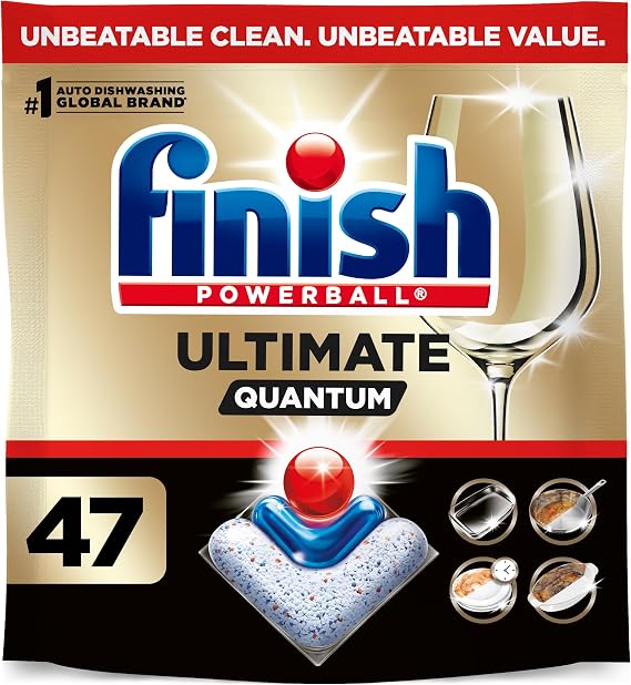 Finish Ultimate Quantum Dishwasher Pods, Dish Detergent, Fresh Scent, 47ct