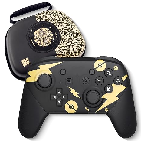 Switch Pro Controller, Wireless Switch Controllers with Carrying Storage Case, Upgraded Gamepad Switch Remote Replacement for Switch Controller Support NFC/Dual Vibration/Screenshot/Wake-up Function