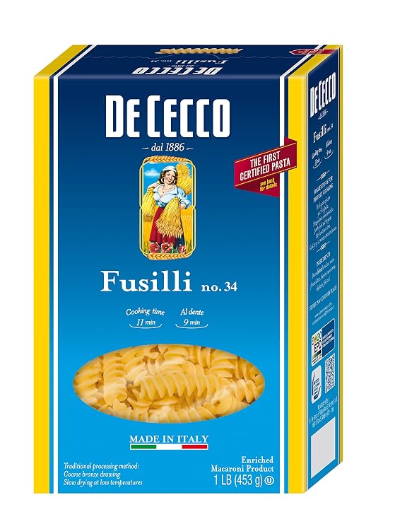 De Cecco Semolina Pasta, Fusilli, 1 Pound