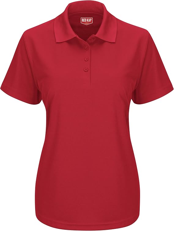 Red Kap Womens Short Sleeve Knit Performance Polo