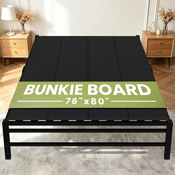 Heavy Duty Bunkie Board King Size 76"x80",10MM Bed Support Board