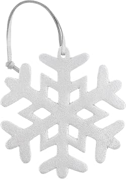 Karma, Leather Snowflake Ornaments, Silver