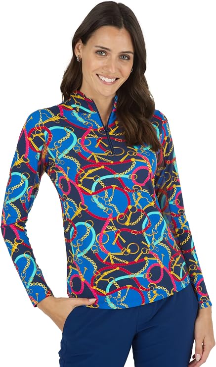 IBKUL Mock Neck Top