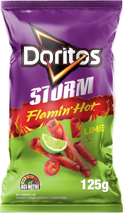 Doritos Storm Acı Biberli ve Misket Limonlu, 125 Gram